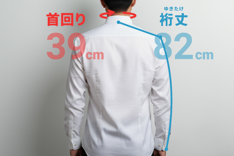 首回り、裄丈