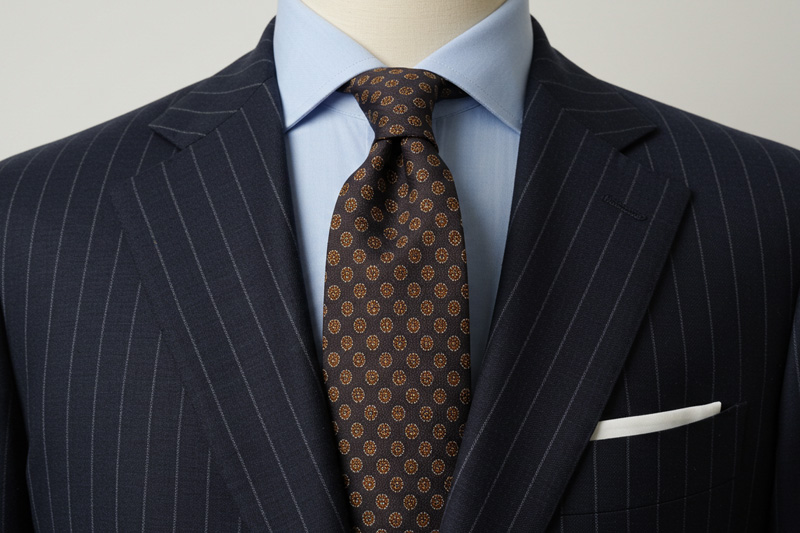 ブラウンのネクタイ