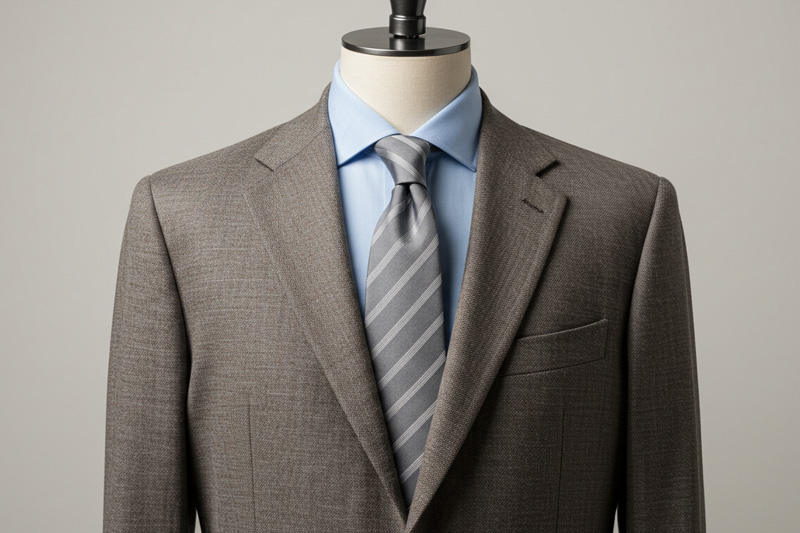 グレーのネクタイ